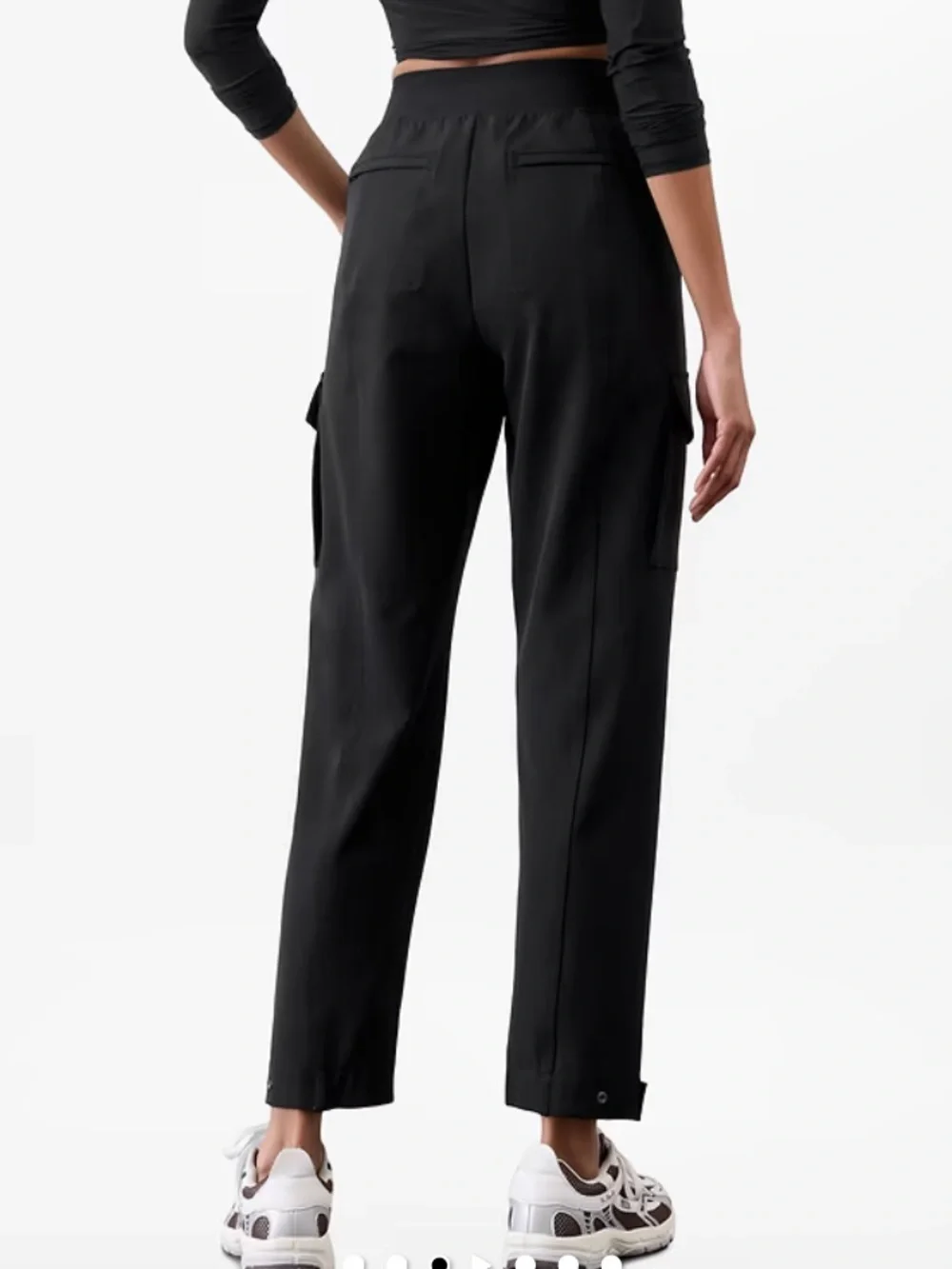 Like New Black Athleta Endless High Rise Cargo Pant, Size 2P